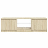 TV Cabinet with LED Lights Sonoma Oak 120x30x36 cm 804286