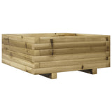 Garden Planter 60x60x26.5 cm Impregnated Wood Pine 847302