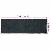Area Rugs Dark Grey 80 x 250 cm Jute 42010557