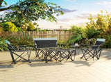 Four-Piece Portable Picnic Table Set - Grey T3398P349084