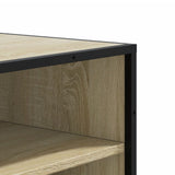 Shoe Cabinet Sonoma Oak 75x38x97.5 cm Engineered Wood and Metal 3300871