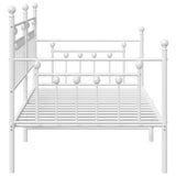 Daybed Frame White 100 x 190 cm Steel 42002674