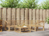Outdoor Sofa Set 5 pcs White 59 x 59 x 37 cm Solid Acacia Wood 3387608