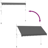 Manual Retractable Awning 400 cm Anthracite 143692