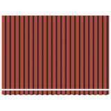 Retractable Awning Orange and Brown 4.5x3 m Fabric and Aluminium 3154569