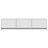 TV Cabinet with LED White 165 x 34 x 40 cm Engineered Wood 3418722