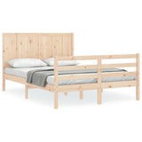 Bed Frame without Mattress 140x190 cm Solid Wood 3194486
