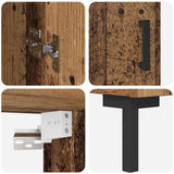 Highboard 2 pcs Old Wood Engineered Wood 3415685