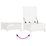 6 Piece Garden Sofa Set White Solid Wood Pine 3250729
