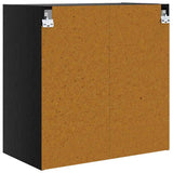 Wall Cabinet Black Oak 68 x 37 x 68.5 cm Engineered Wood 882912