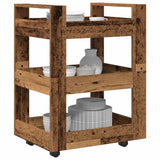 Kitchen Trolley Oak Wood 60 x 45 x 80 cm Engineered Wood 862117