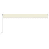 ZNTS Manual Retractable Awning 600x350 cm Cream 3069037