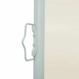Patio Retractable Side Awning 100x500 cm Cream 48383