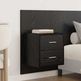 Headboard with Cabinet 3 pcs Black Oak Engineered Wood 3416165
