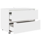 Storage Cabinet 80 x 48 x 57 cm Engineered Wood White 888817