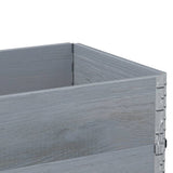 Pallet Collars 2 pcs Grey 100x50 cm Solid Wood Pine 4010284