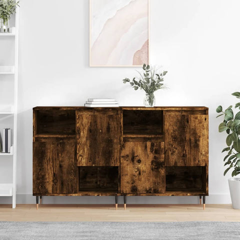 Sideboards 2 pcs Smoked Oak Engineered Wood 3190122