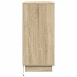 LED Sideboard for Sonoma Oak 71 x 34.5 x 75 cm Engineered Wood 869644
