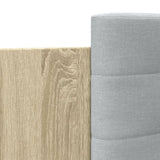 Bed Frame with LED without Mattress Sonoma Oak 135x190 cm Double 3210047