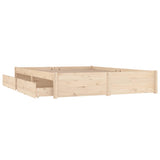 3103503 Bed Frame without Mattress with Drawers 140x190 cm