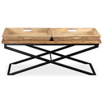 ZNTS Coffee Table Solid Mango Wood 110x55x42 cm 244898