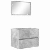 Bathroom Furniture Set Concrete Grey 60 x 38.3 x 45 cm 876035