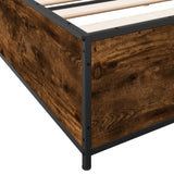 Bed Frame without Mattress Smoked Oak 200x200 cm 3279824