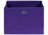 Storage Boxes 10 pcs Purple 32x32x32 cm Fabric 288355