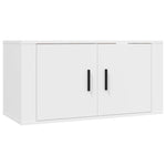 3 Piece TV Cabinet Set White Engineered Wood 3188398