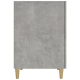 812766 Desk Concrete Grey 140x50x75 cm Engineered Wood