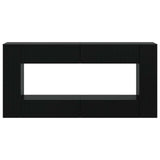 Console Table Striped Black 155 x 29 x 74 cm Engineered Wood 899887
