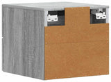 Wall-Mounted Bedside Cabinet Grey Sonoma 34.5 x 33 x 40 cm 898647