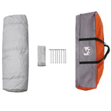 Instant Tent 2-Person Quick-Release with Roof Grey and Orange 42008395