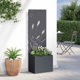 Garden Privacy Screen Anthracite 50 x 140 cm Cold-rolled steel 876429