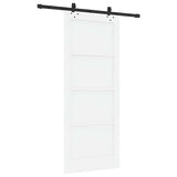 Sliding Door ORKDAL White 83 x 202 cm Solid Pine Wood 3333617