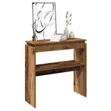Console Table Old Wood 102x30x80 cm Engineered Wood 856626