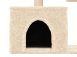 Cat Tree with Sisal Scratching Posts Cream 86 cm 172100