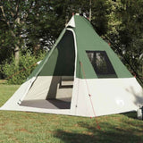 Tipi Tent with Roof Green 383 x 338 x 217 cm Taffeta 42001166