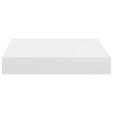 Floating Wall Shelves 4 pcs White 23x23.5x3.8 cm MDF 323804