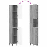Bathroom Cabinet with Open Shelf ZWOLLE Grey Sonoma 896381