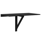 Folding Wall Table Black 100x60x56 cm Engineered Wood 342647