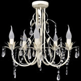 Crystal Pendant Ceiling Lamp Chandelier Elegant 5 Bulb Sockets 240687