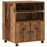 Printer Stand Old Wood 60 x 48 x 74 cm Engineered Wood 862285