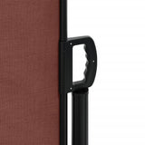 Retractable Side Awning Brown 120x600 cm 4004599