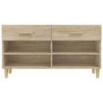 Shoe Cabinet Sonoma Oak 102x35x55 cm Engineered Wood 812819