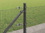 Welded Wire Fence with Concrete Base 10 x 0.4 m 3352503