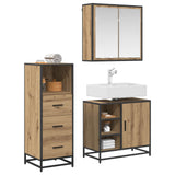 Bathroom Furniture Set 3 pcs Artisan Oak Engineered Wood 3402373
