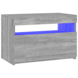 TV Cabinet with LED Lights Grey Sonoma 60x35x40 cm 815680