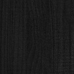 810041 Bed Frame without Mattress Black Solid Wood 200x200 cm