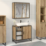 Bathroom Furniture Set 2 pcs Artisan Oak Engineered Wood 3402403